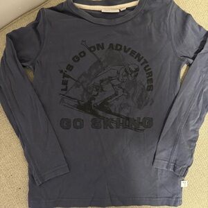 Wheat Kids Blue Ski Adventure Shirt